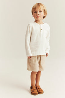 Kids long sleeve muslin top