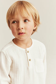 Kids long sleeve muslin top