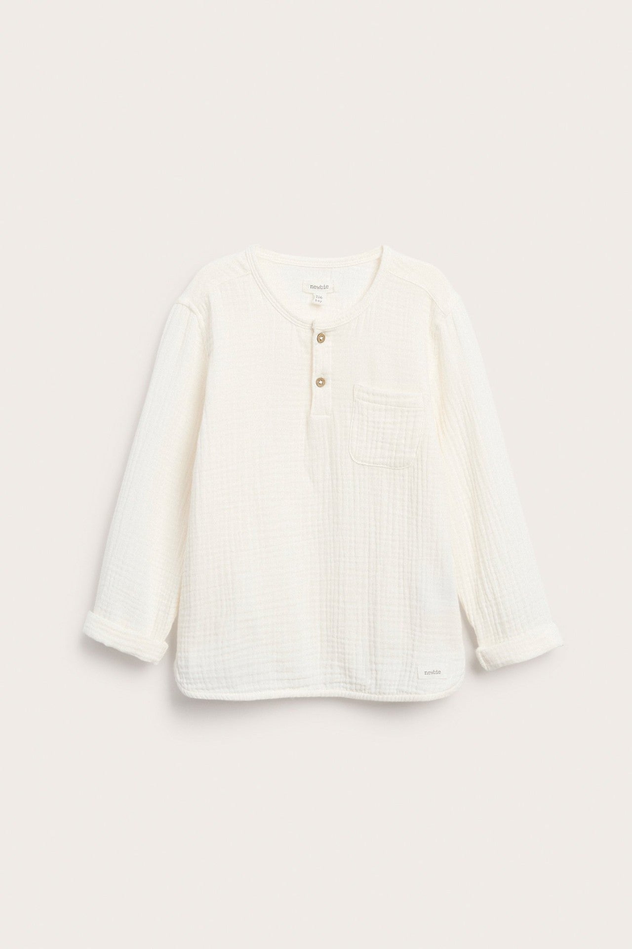 Kids long sleeve muslin top