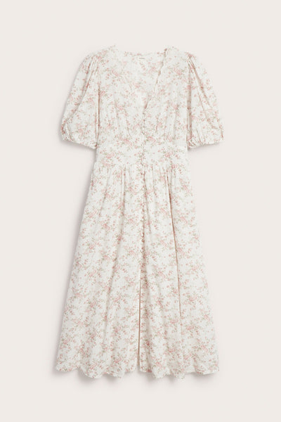 Women’s white floral dress