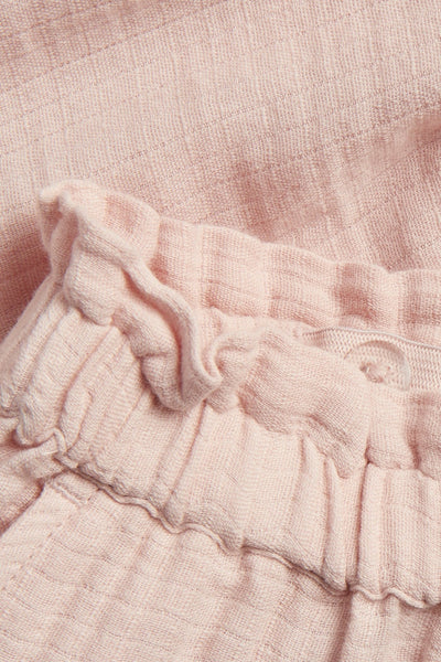Kids pink trousers with embroidery