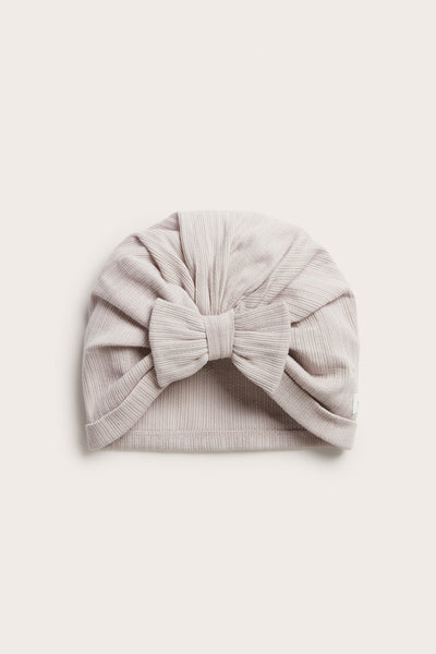 Baby & kids' purple ribbed turban hat