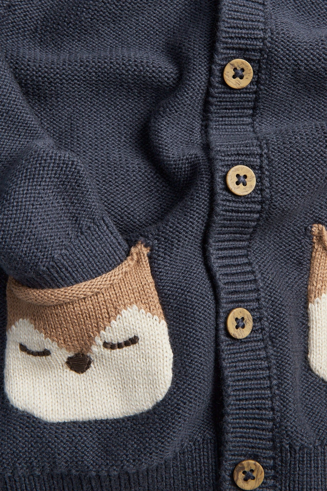 Baby blue knitted cardigan
