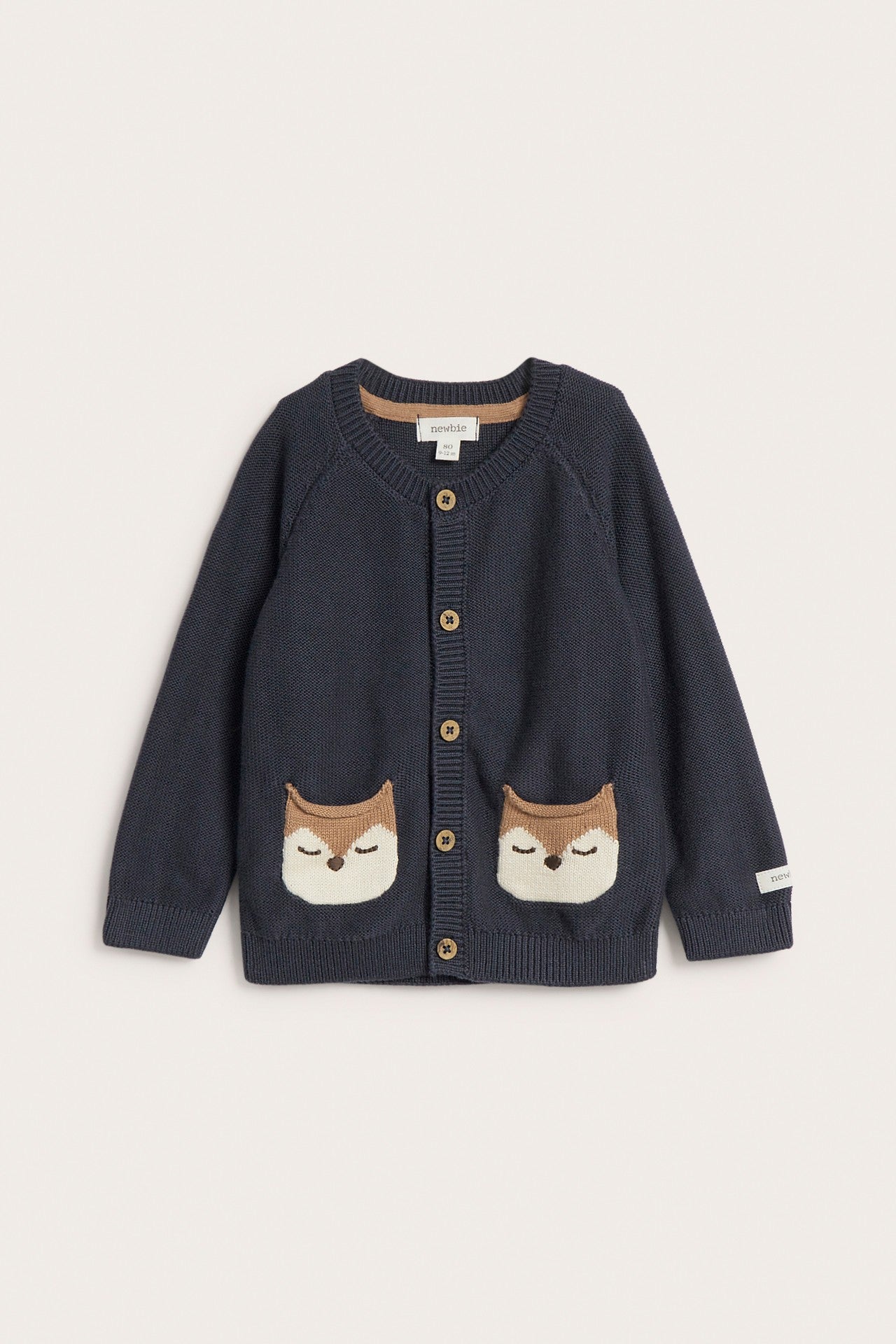 Baby blue knitted cardigan