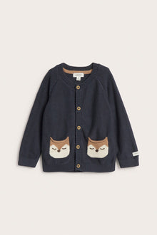 Baby blue knitted cardigan