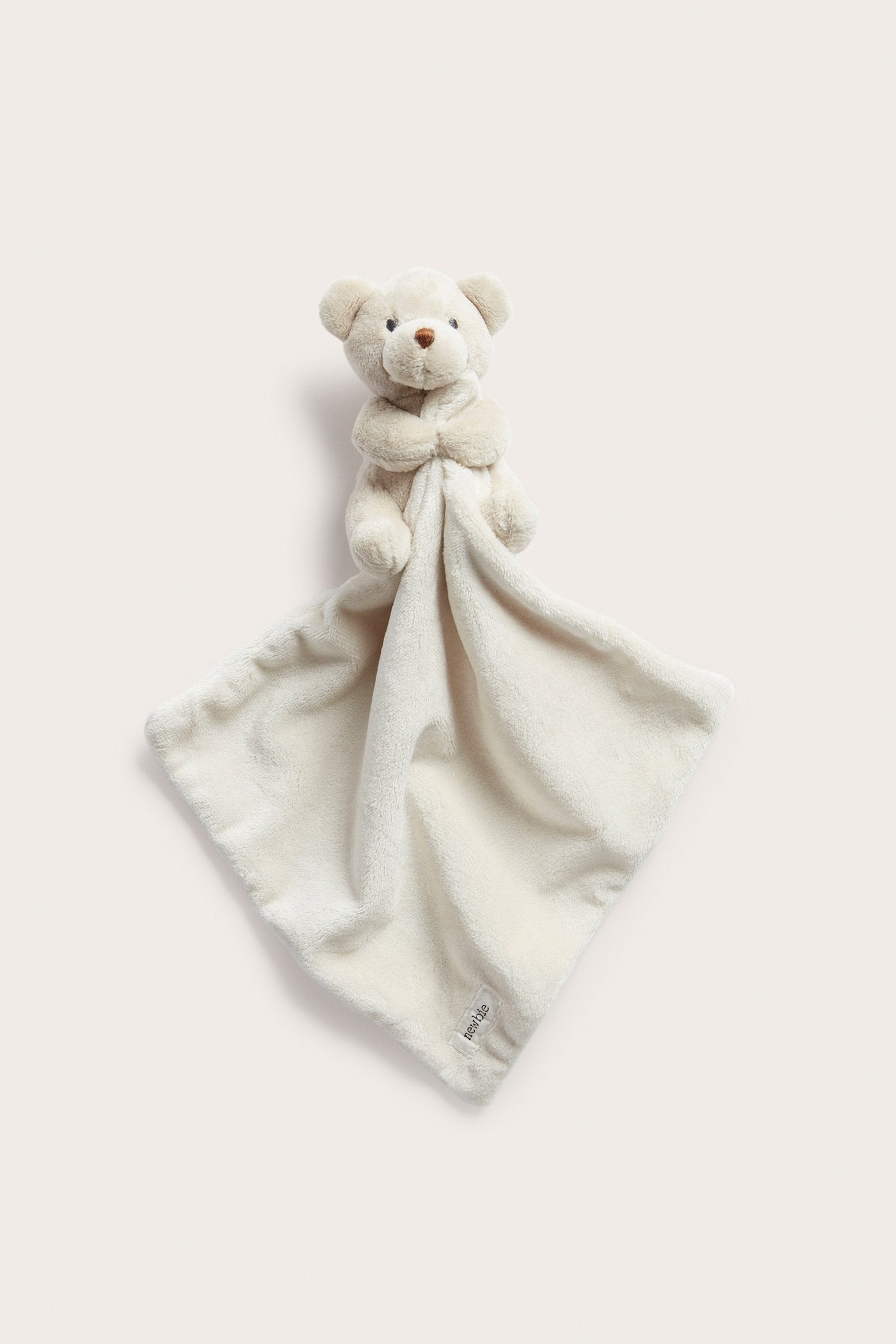 Baby beige teddy plush blanket