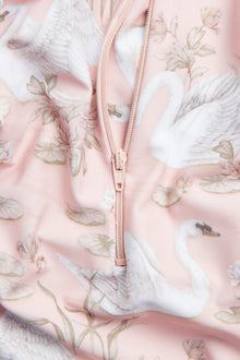 Baby & kids' pink swan UV suit with frills