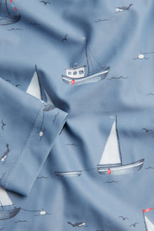 Baby & kids' blue UV top with boat print