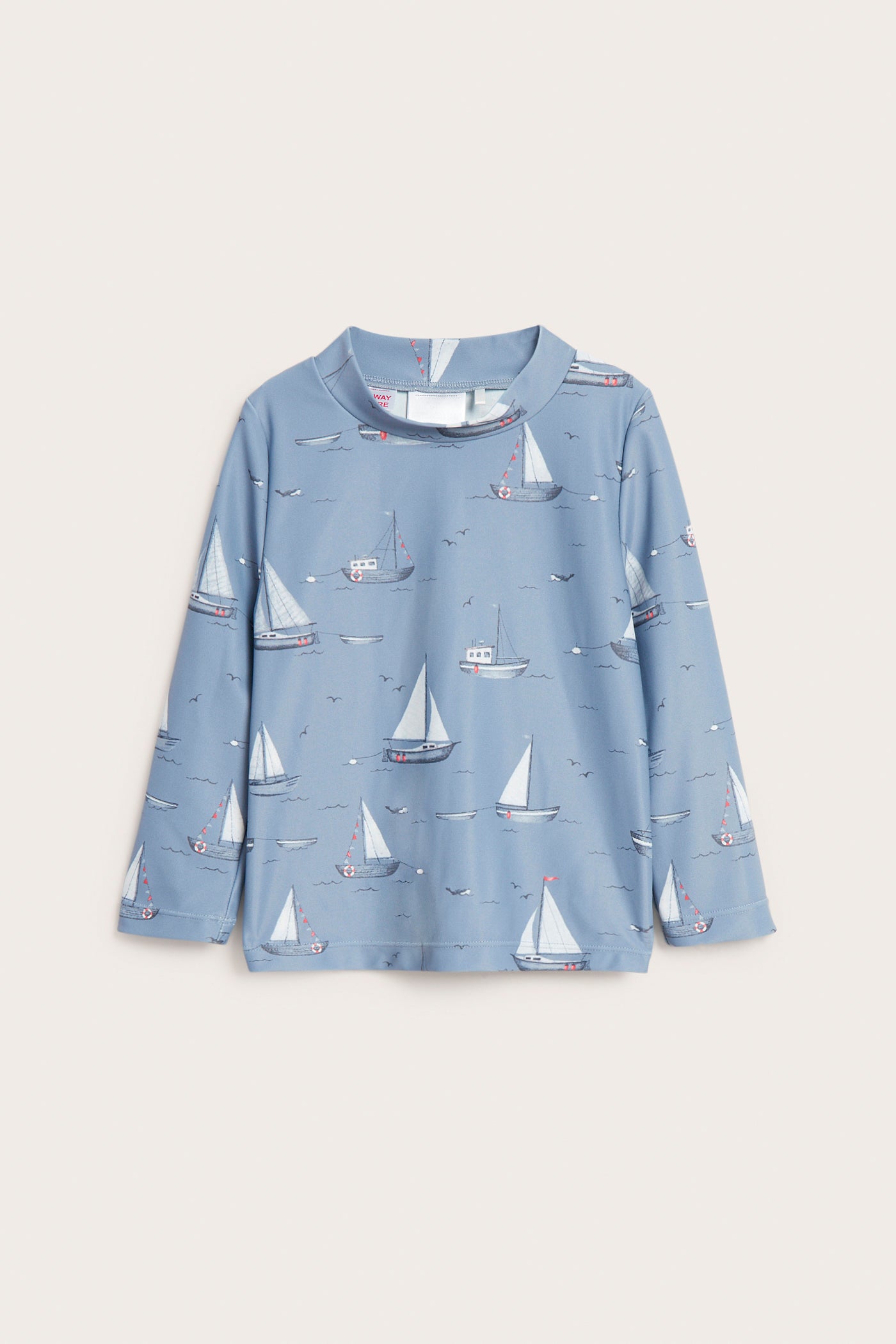 Baby & kids' blue UV top with boat print