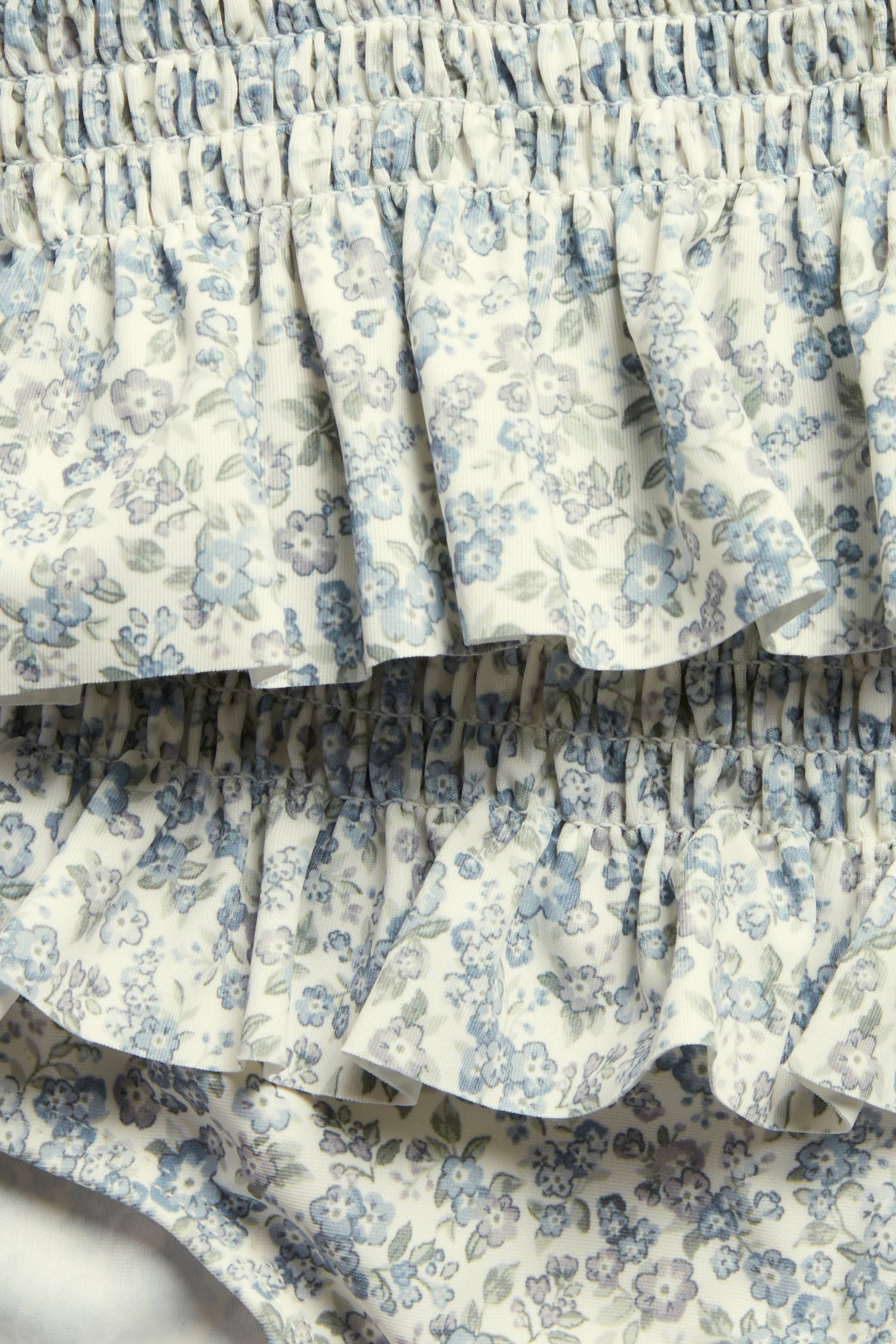 Baby & kids floral bikini with smock and frill