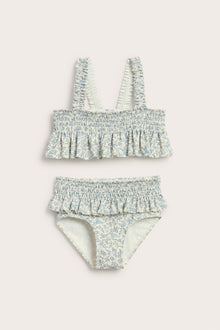 Baby & kids floral bikini with smock and frill