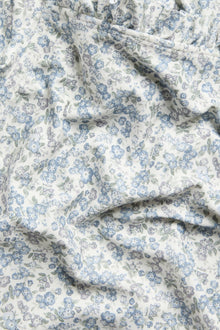 Baby & kids blue floral swimsuit with puff sleeves