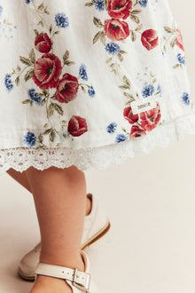 Baby white floral dress
