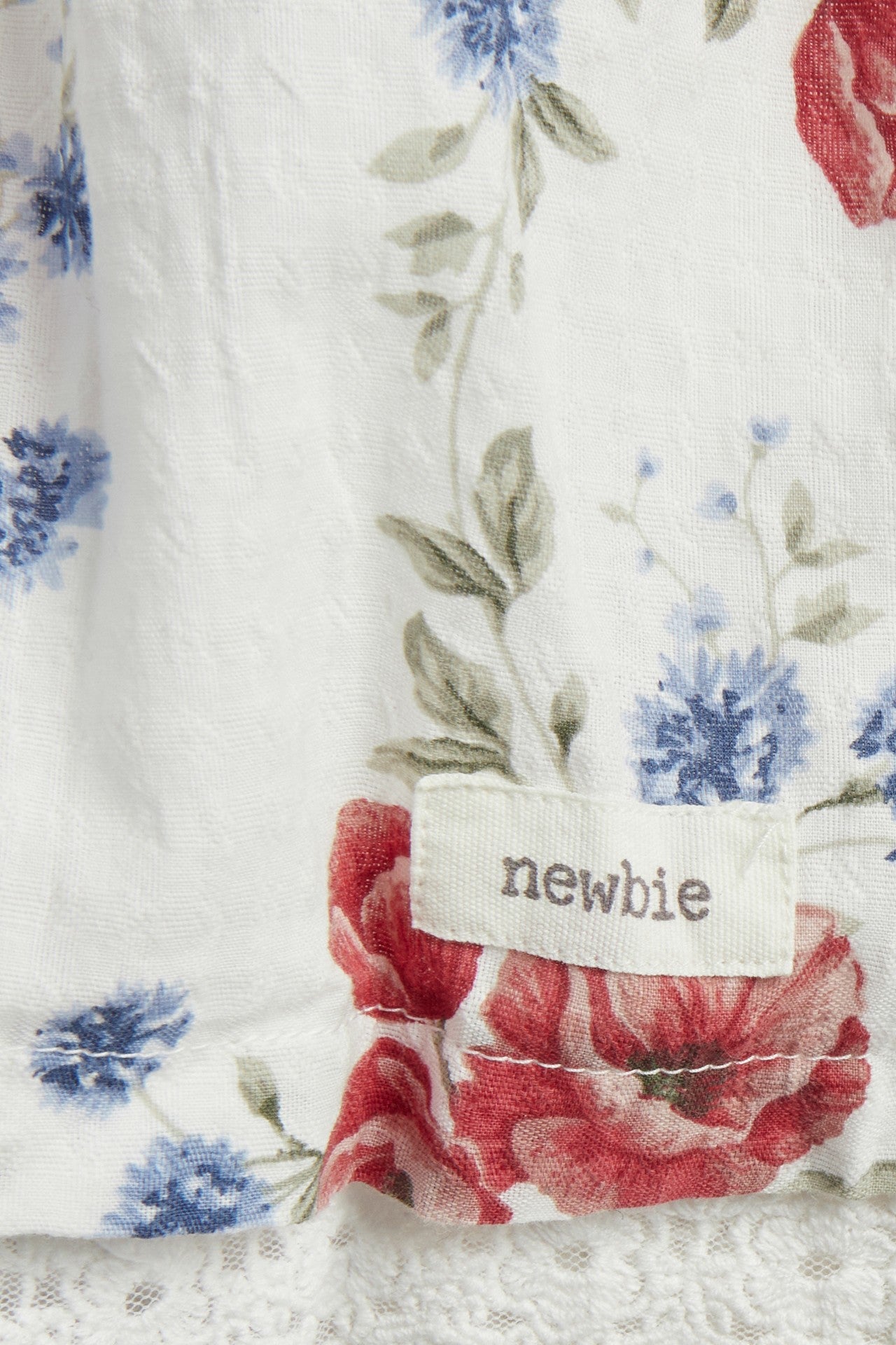 Baby white floral dress