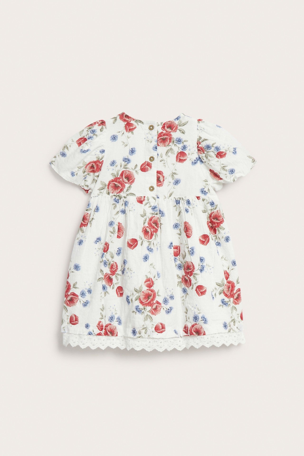 Baby white floral dress