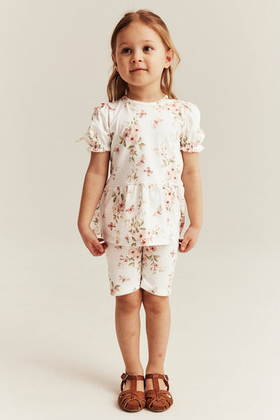 Kids floral cycling shorts