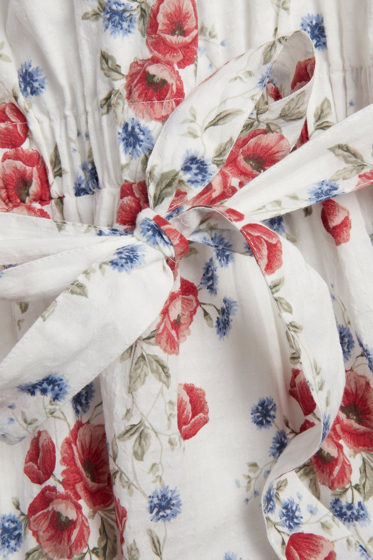 Women's white floral dress