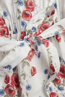 Women's white floral dress