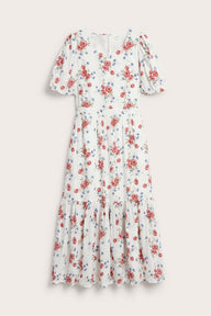 Women's white floral dress