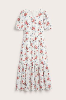 Women's white floral dress