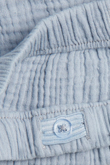 Kids blue muslin shorts