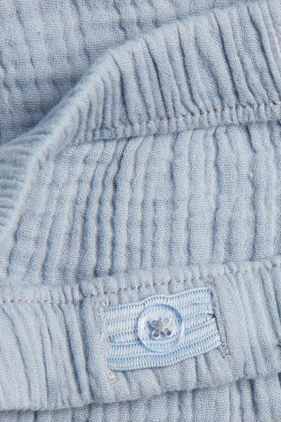 Kids blue muslin shorts