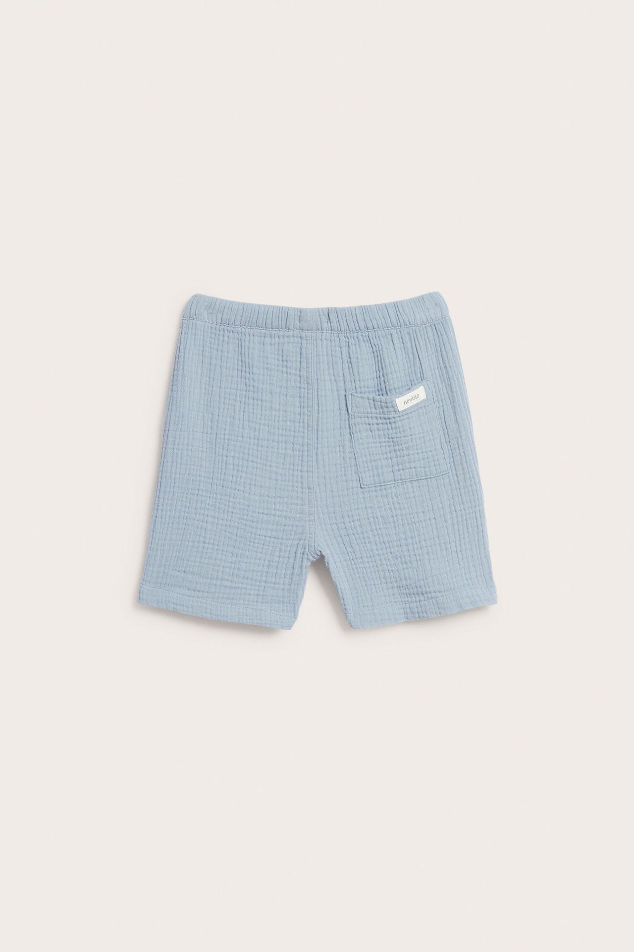 Kids blue muslin shorts