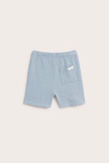Kids blue muslin shorts