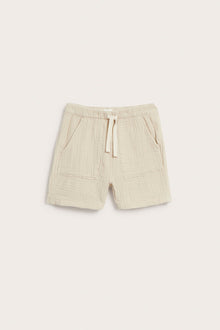 Kids beige muslin shorts