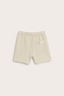 Kids beige muslin shorts