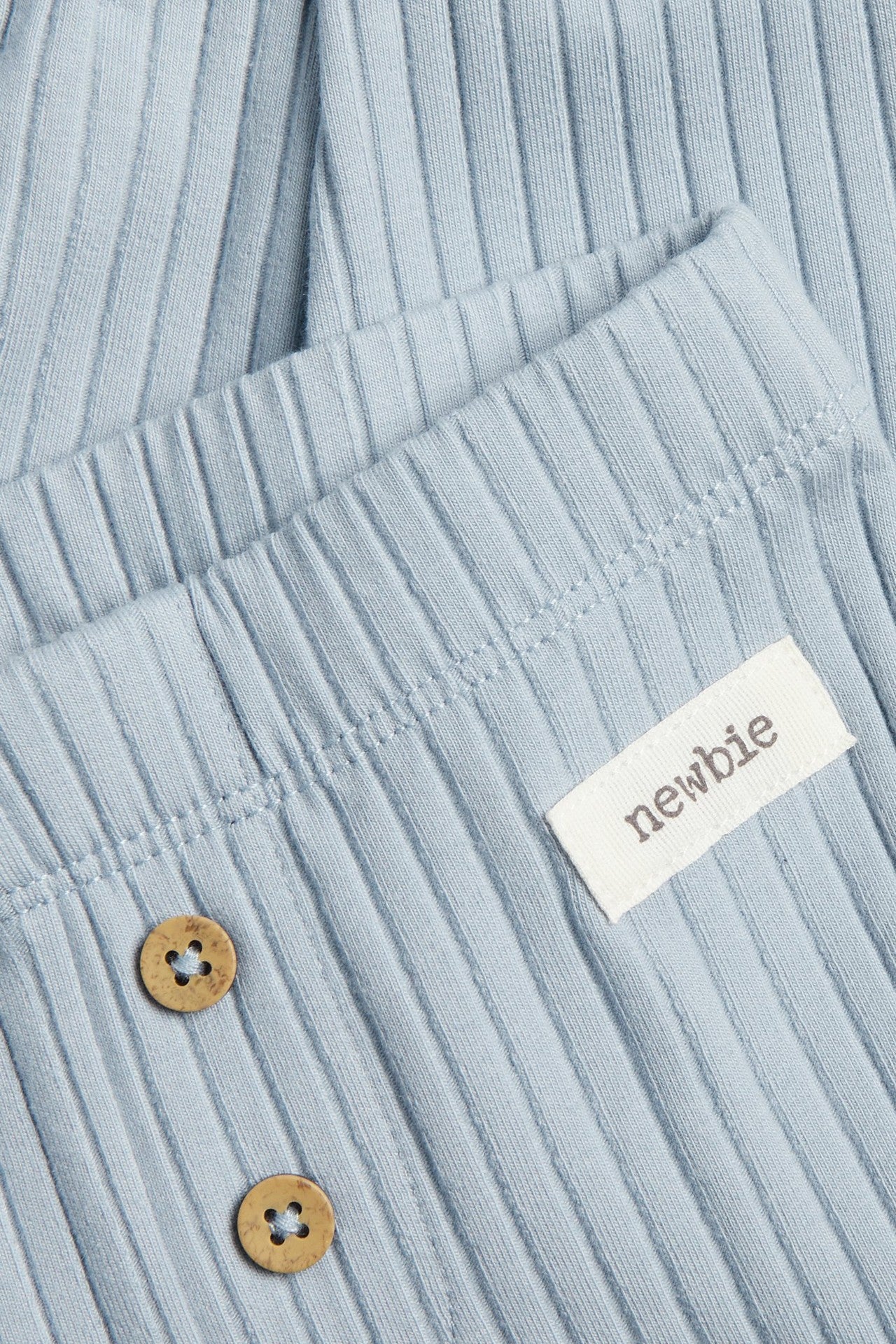 Baby blue ribbed leggings with boat appliqué