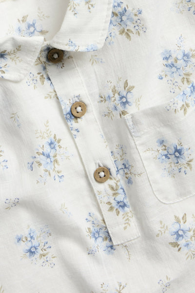 Baby floral short-sleeved shirt