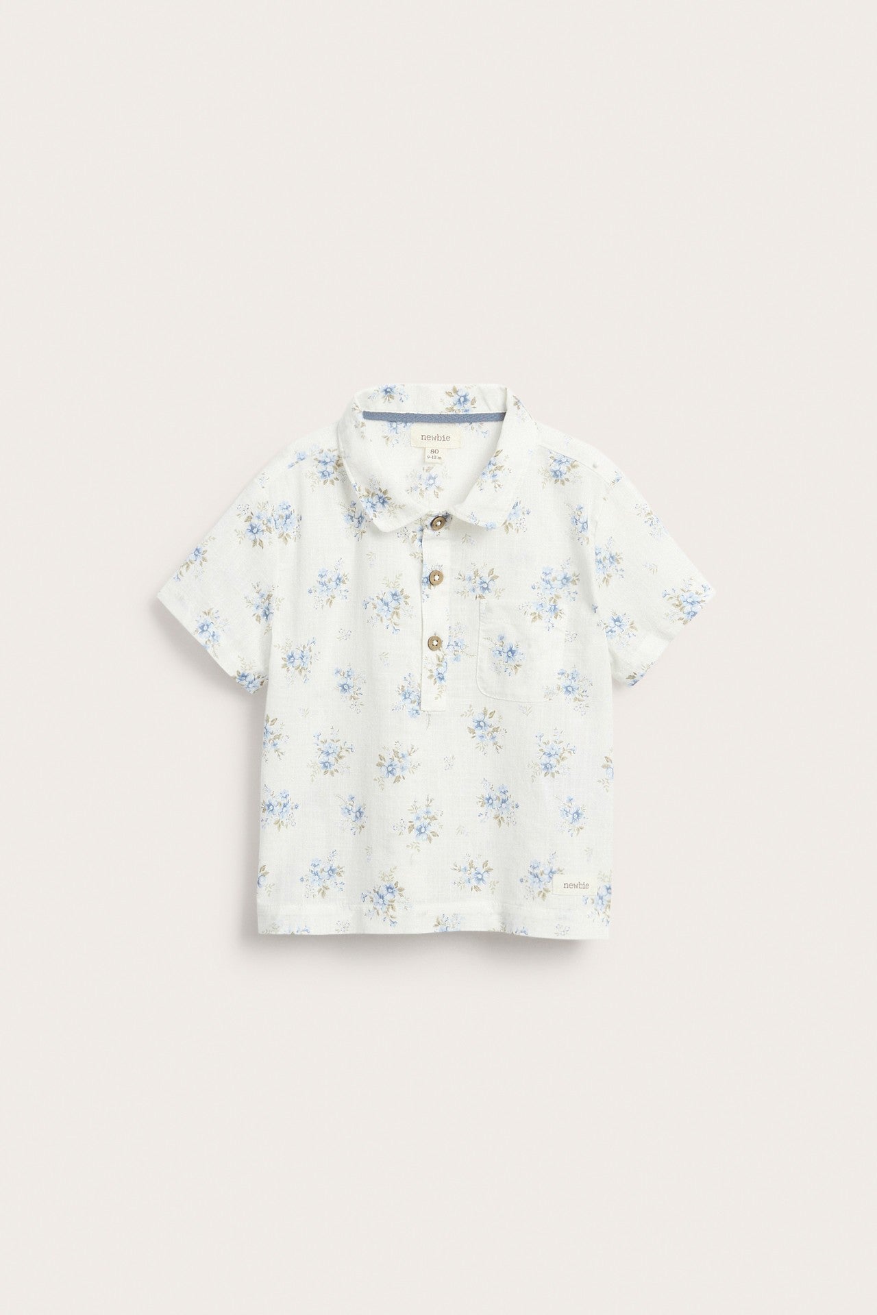 Baby floral short-sleeved shirt