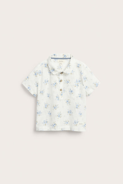 Baby floral short-sleeved shirt