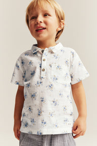 Kids floral short-sleeved shirt