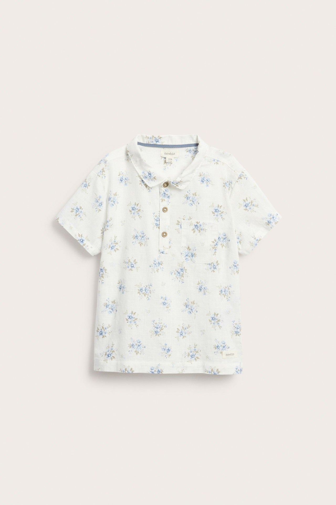 Kids floral short-sleeved shirt