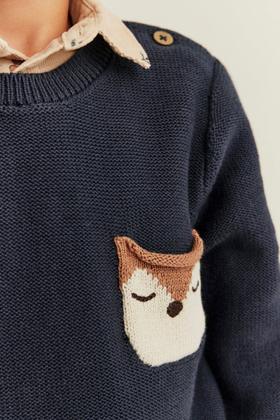 Baby & Kids blue knitted jumper
