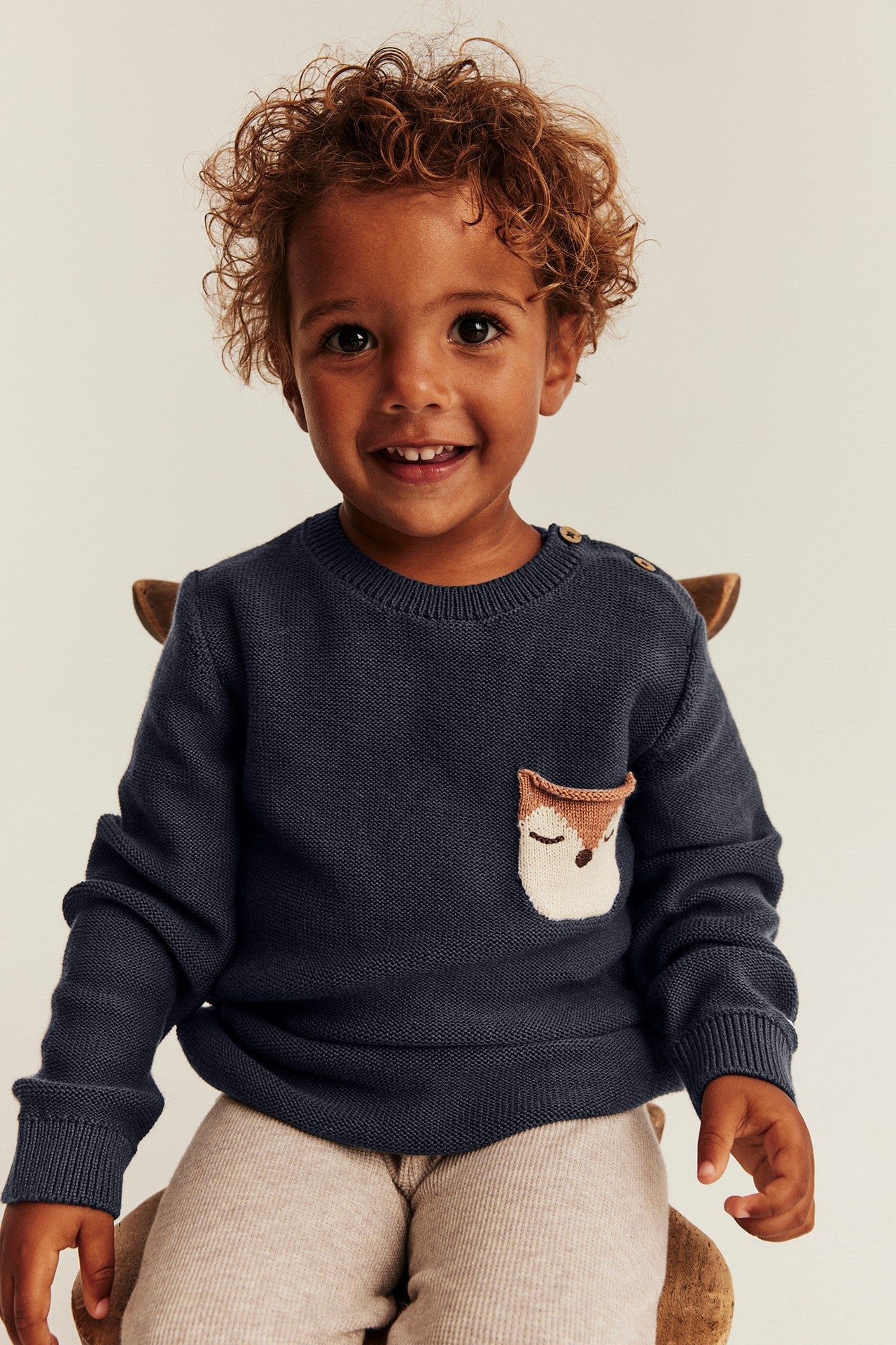 Baby & Kids blue knitted jumper