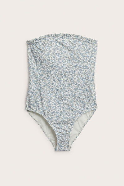 Women's green floral swimsuit