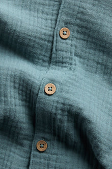 Baby short sleeve muslin romper