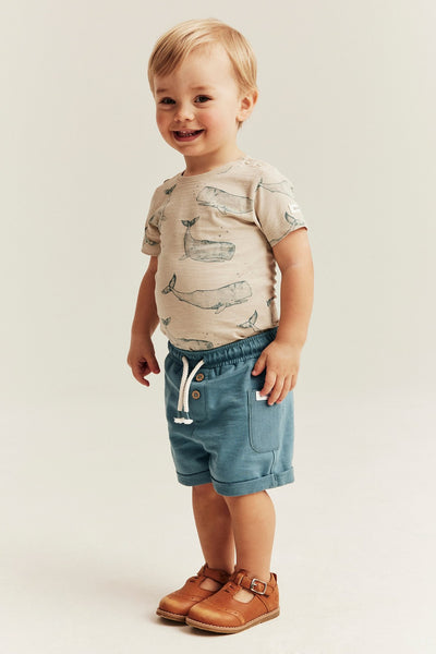 Baby blue tricot shorts