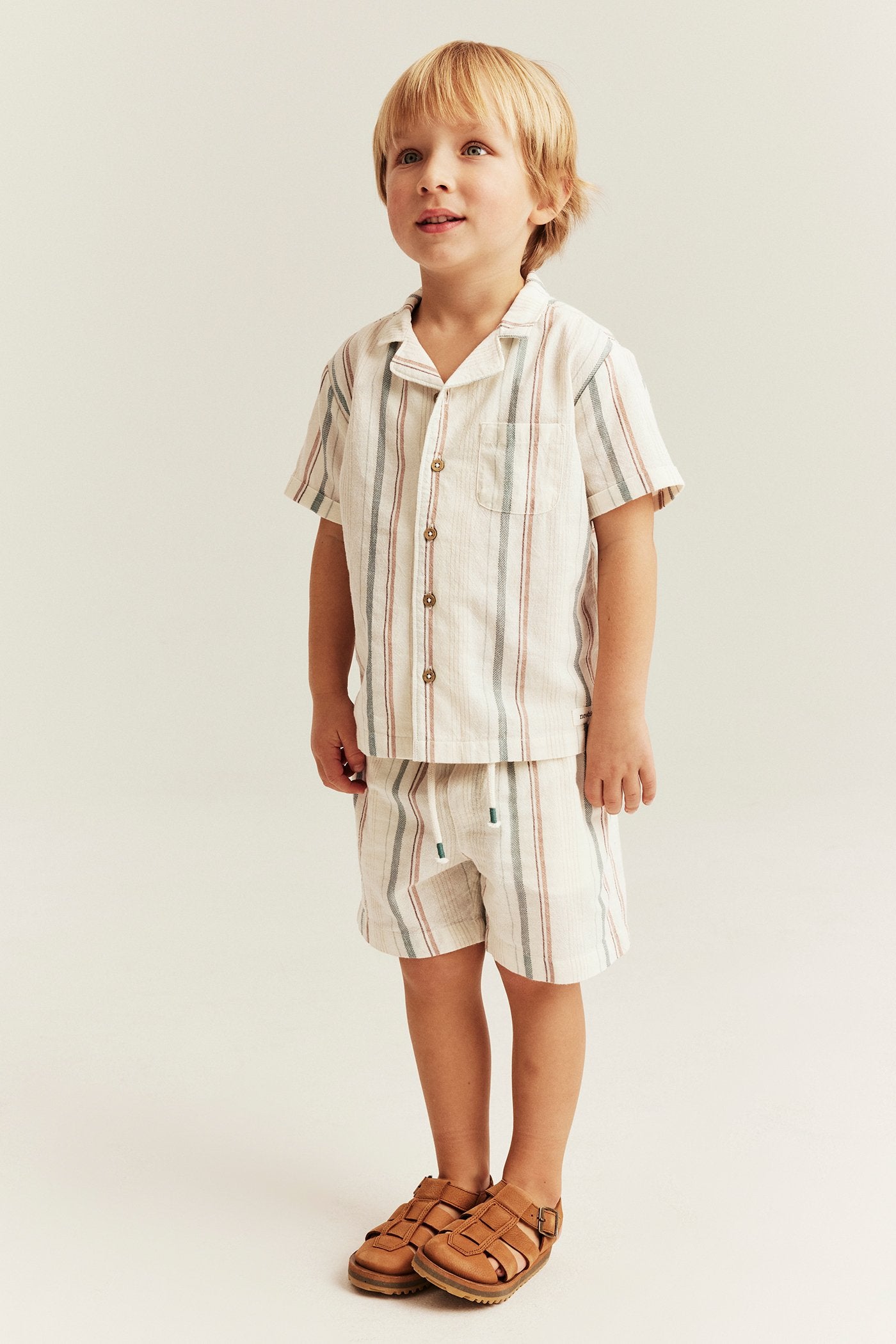 Kids striped short sleeve shirt