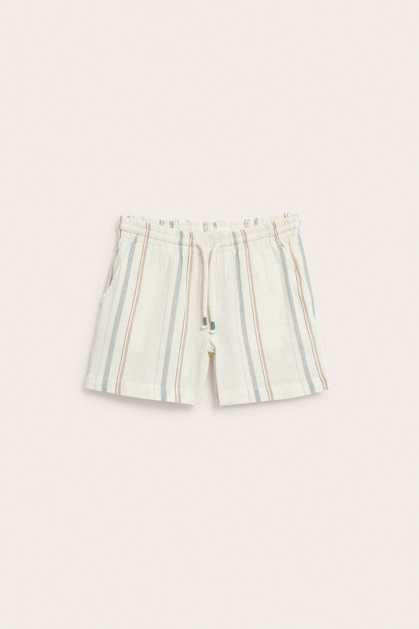 Kids striped woven shorts