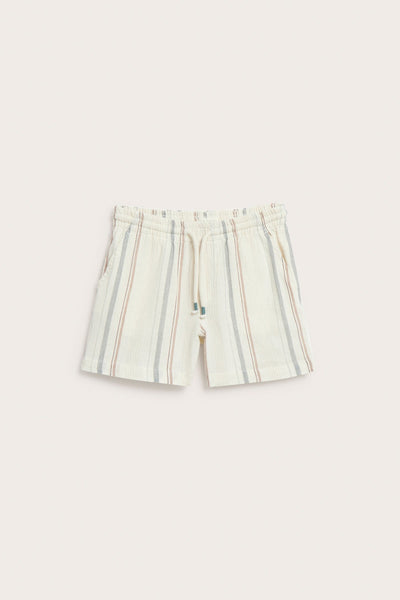 Kids striped woven shorts