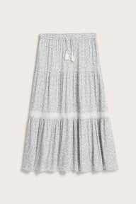 Women's long floral skirt