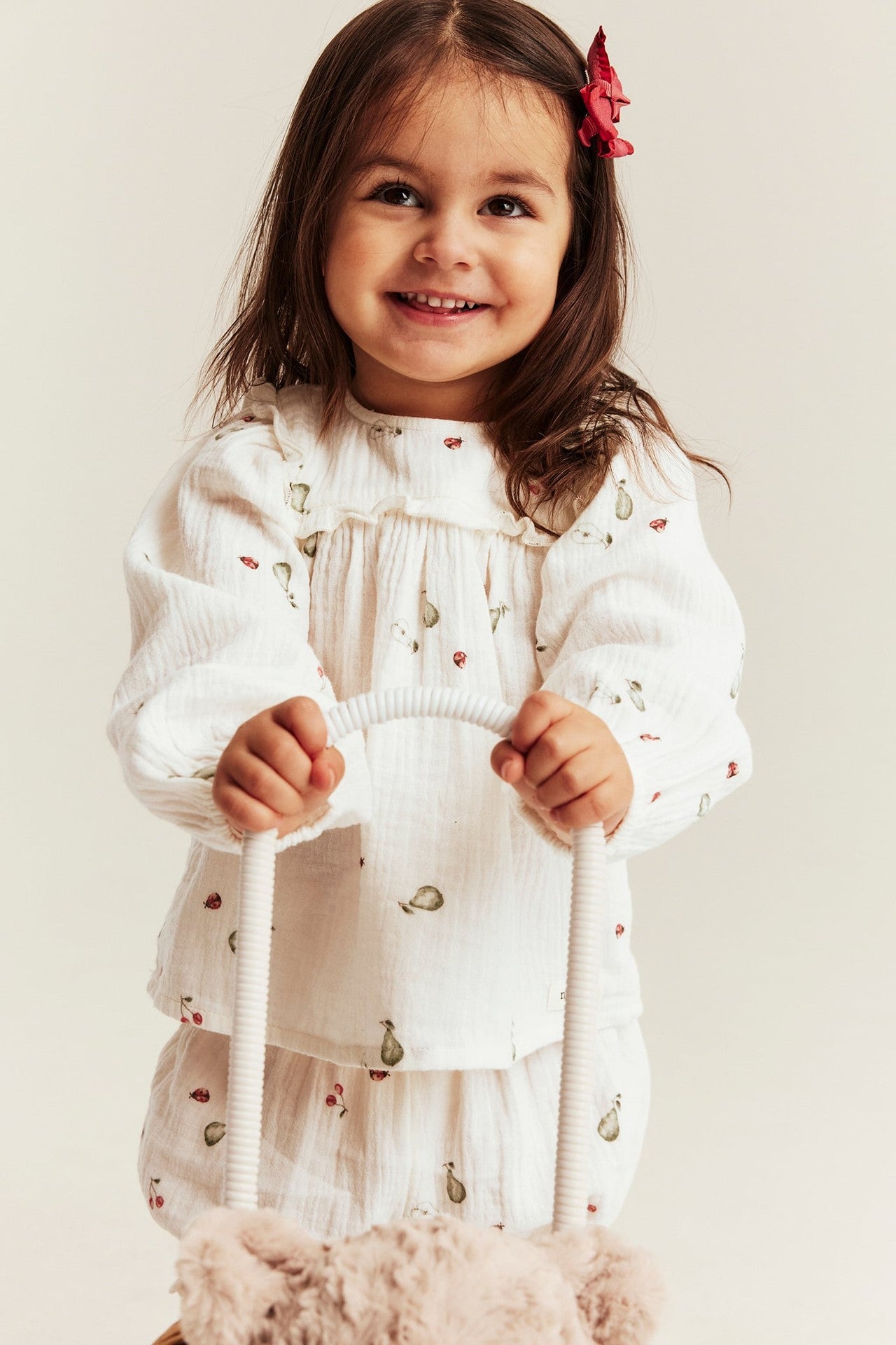 Baby white two-piece muslin set