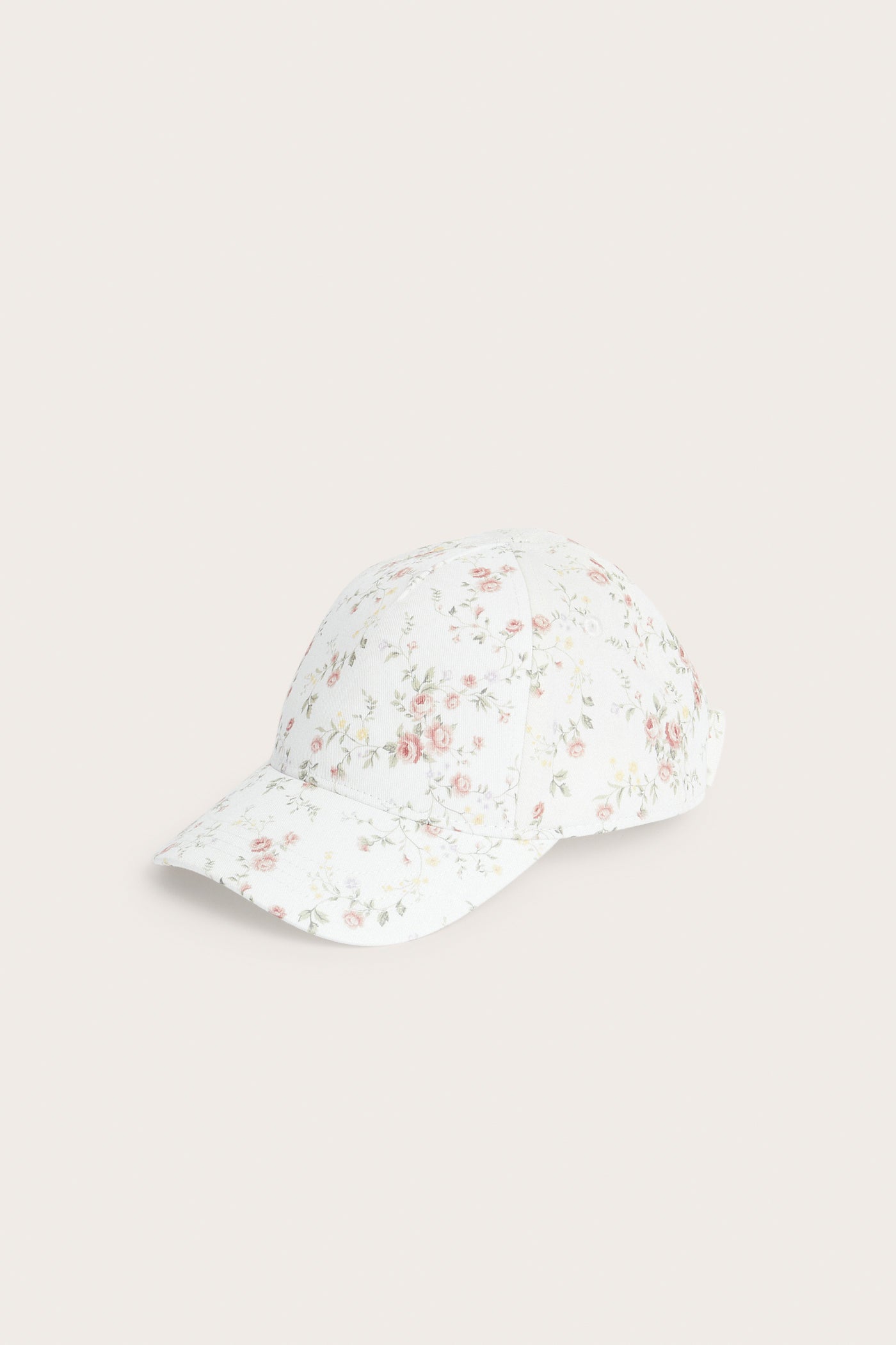 Baby & kids’ white floral cap with bow