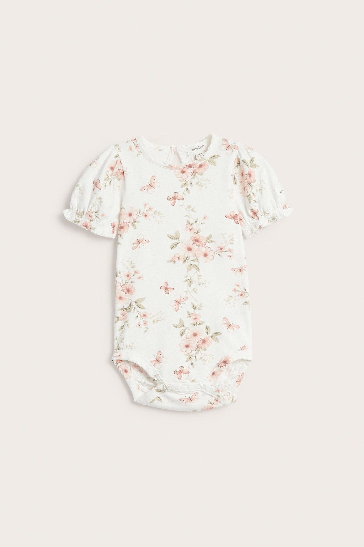 Baby butterfly floral bodysuit