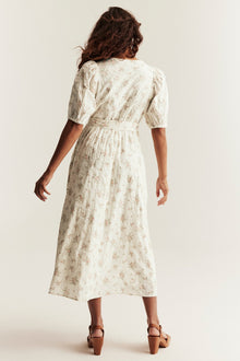 Women's white floral dress