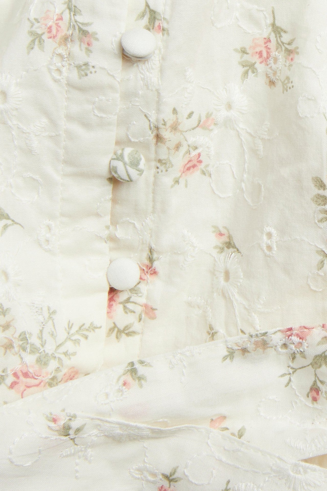 Women's white floral dress